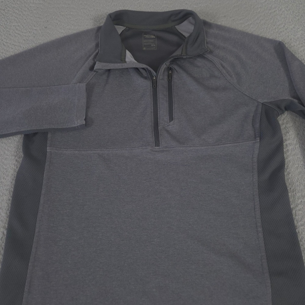 The North Face Pullover Mens Medium Gray Ambition FlashDry Activewear 1/4 Zip